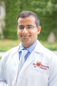 Aamir Hussain portrait taken on Tuesday, August 18, 2015 in the Biological Sciences Learning Center and the gardens just outside Rockefeller Memorial Chapel on the University of Chicago campus in Chicago. (Photo by Nancy Wong)